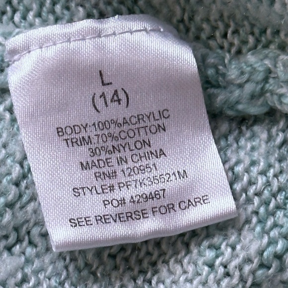 🌺 5 x 25 🌺 Bundle Pink Republic Light Blue Knit Top girls Sz 14 ( Large ) - Picture 4 of 4